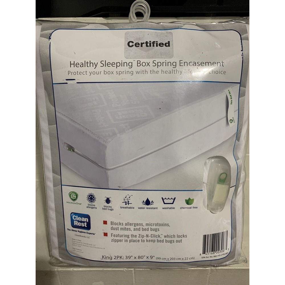 Clean Rest PRO Dust Mite Bed Bug Allergy Mattress‎ Cover Protection Encasement K